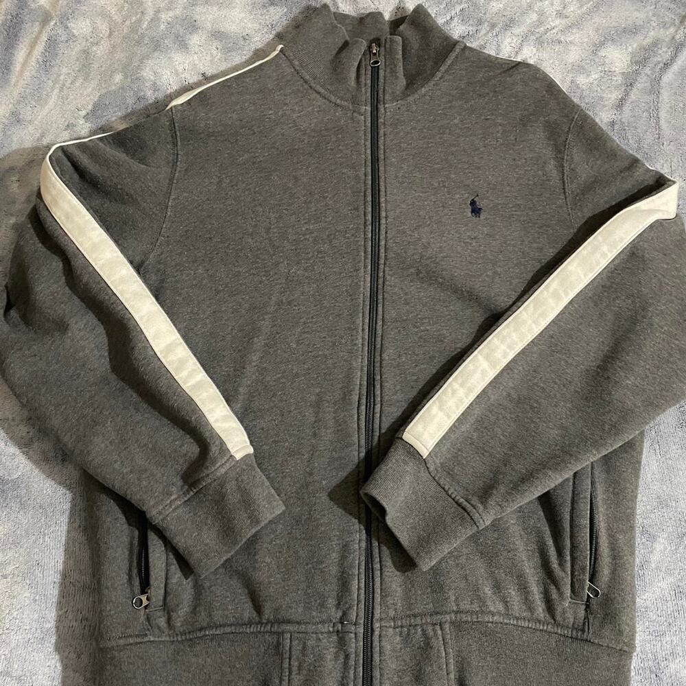 Grey polo ralph lauren zip up